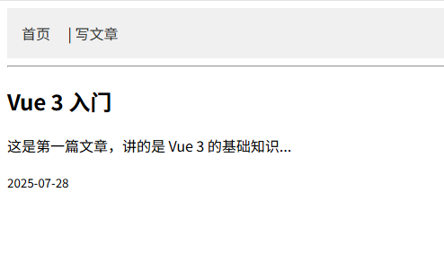 博客详情页